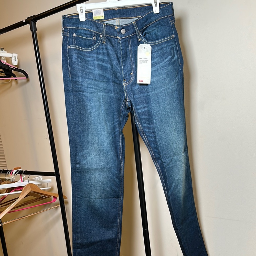 Levi's Flex Blue Slim Straight Denim Men’s Jeans Brand New with Tags!